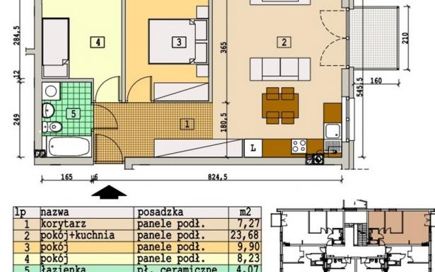 Mieszkanie, na sprzedaż, Rzeszów, Henryka Wieniawskiego, 53.21 m2 5224412