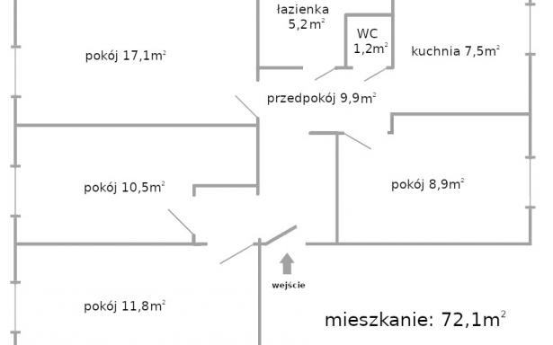 Sprzedam ładne i funkcjonalne mieszkanie 4-pokojowe w Kołobrzegu. 5356354