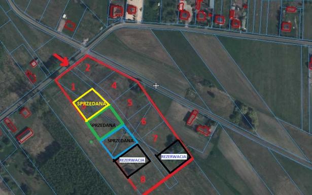 Sprzedam działke budowlaną z pełna dokumentacją 1500 m2 Łask, Wydrzyn 5357350