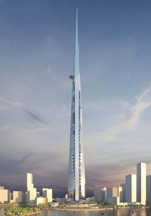 kingdom tower, Jeddah tower, najwyższy budynek świata